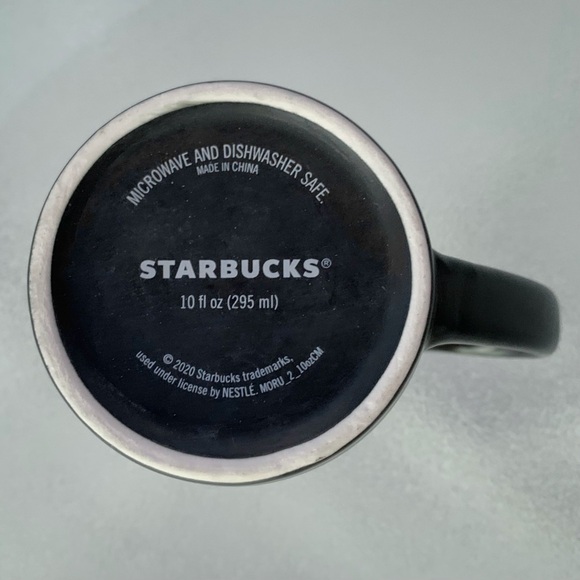 Starbucks 2020 Etched Floral Black Coffee Mug - Picture 7 of 7